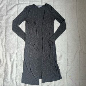 STREETWEAR SOCIETY- Long Grey Cardigan Sweater